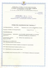 Виписка з єдиного державного реєстру підприємств та організацій України, Норма-С
